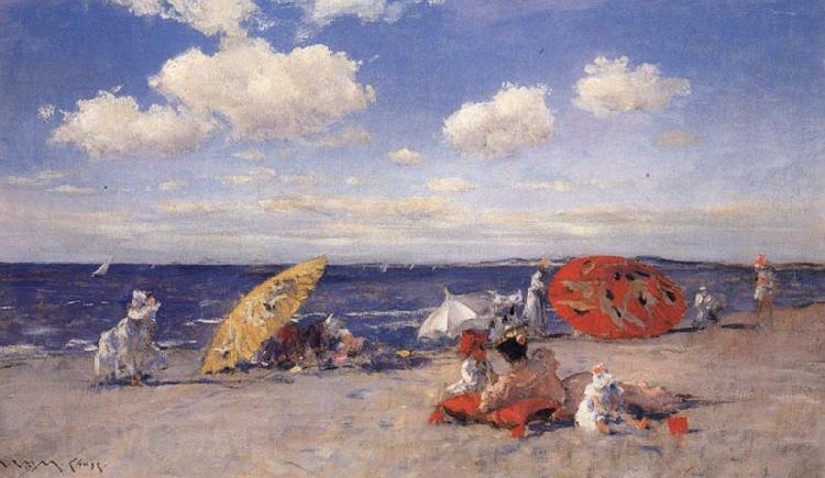 William Merrit Chase At the Seaside Spain oil painting art